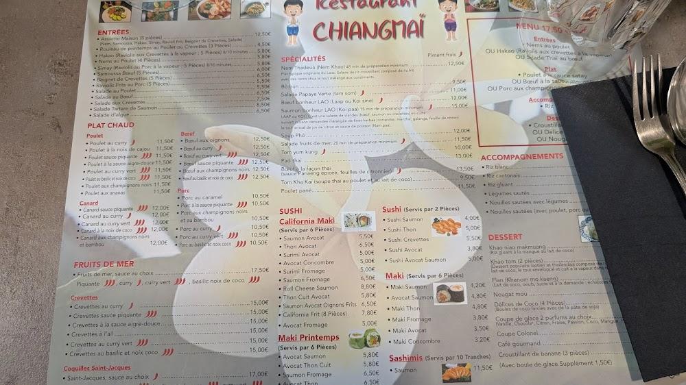 Le Chiangmaï - Menu Image 1